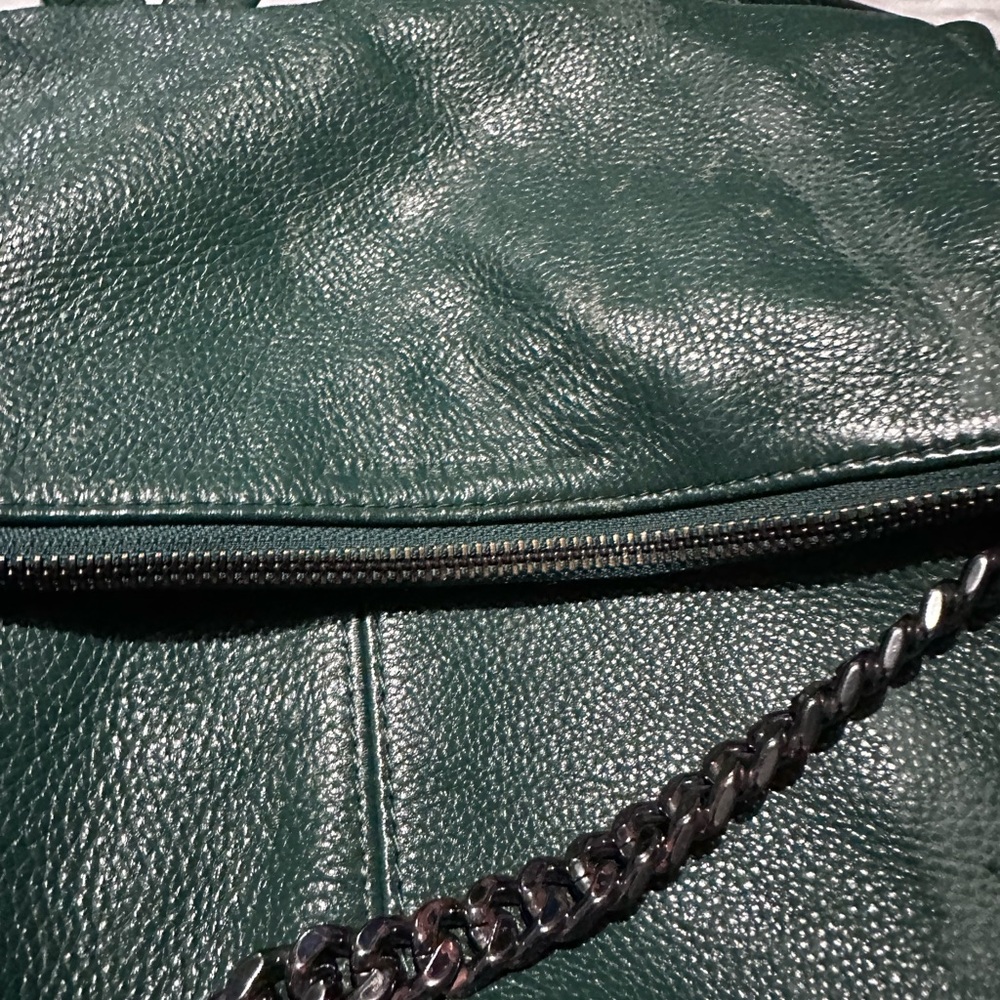 Amy Kestenberg Leather Backpack/Purse with Chain Detail - Picture 10 of 14